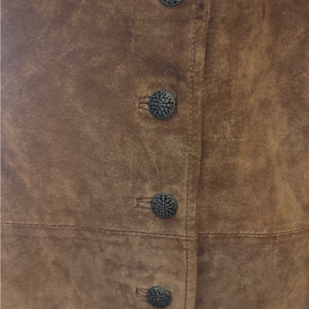 Terry Lewis Classic Luxuries Brown Suede Blazer 100% leather - Picture 2 of 7